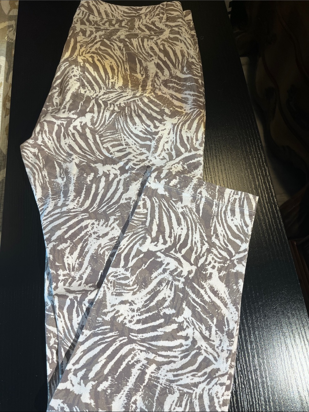 Etcetera Brown & White Patterned Chinos